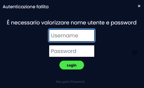 Modulo di login sul sito Queen Casino con campi email e password, opzione biometrica e link per il recupero password