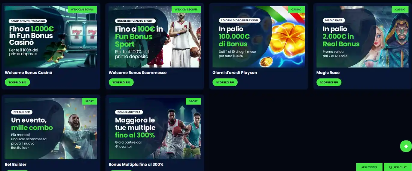 Pagina offerte promozionali su Queen Casino 2026 con bonus di benvenuto, giri gratuiti, cashback e calendario promozioni